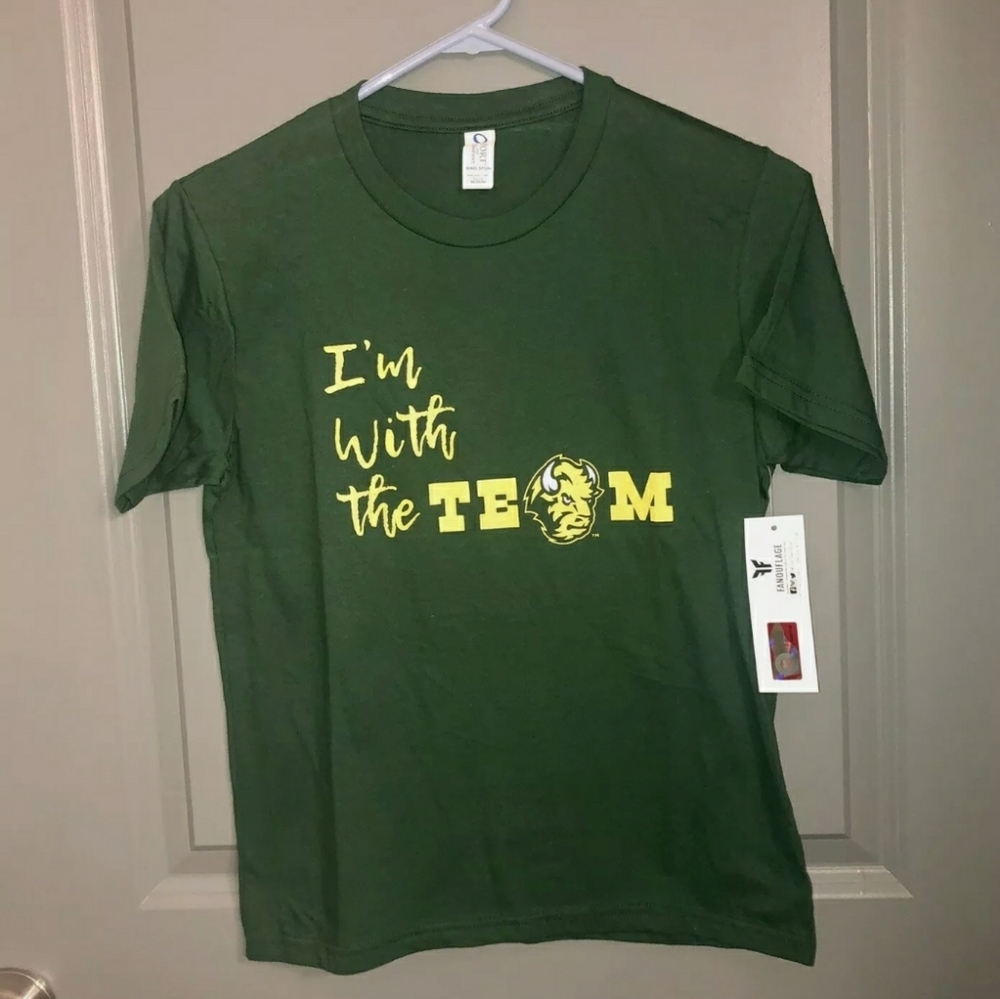 Youth MEDIUM Green NDST BISON T-SHIRT